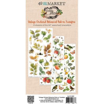 49 and Market Vintage Orchard - Botanical Rub-On Transfers